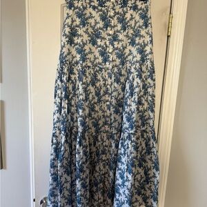 Chelsea & Violet Blue Floral Maxi Skirt